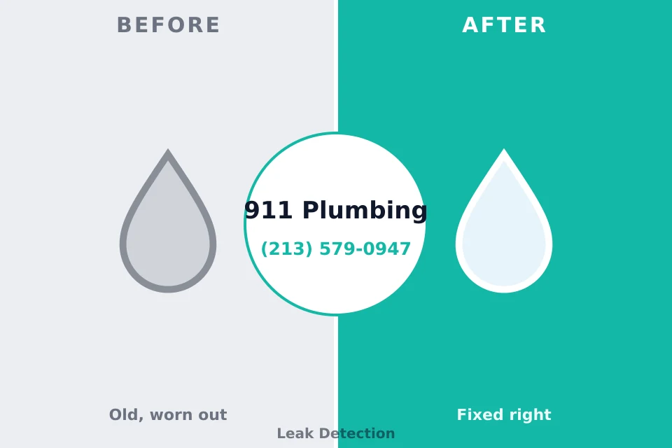 Before and after: plumbing repair Kennewick, WA